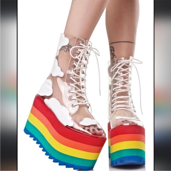 🌈Dolls Kill Happy Days Platforms 8🌈 - Picture 2 of 16